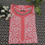 Long Muslin Chikankari Kurta